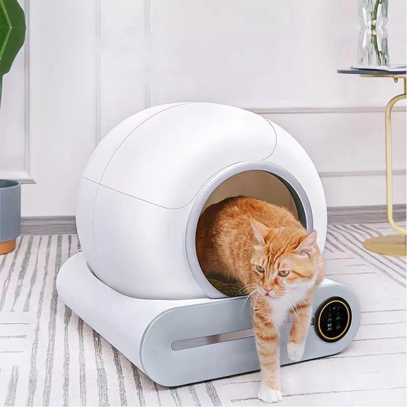 Baño gato autolimpiante y pala de gran tamaño,
